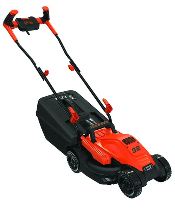BLACK+DECKER Tondeuse Filaire 1200W, Tondeuse à Gazon 32 cm