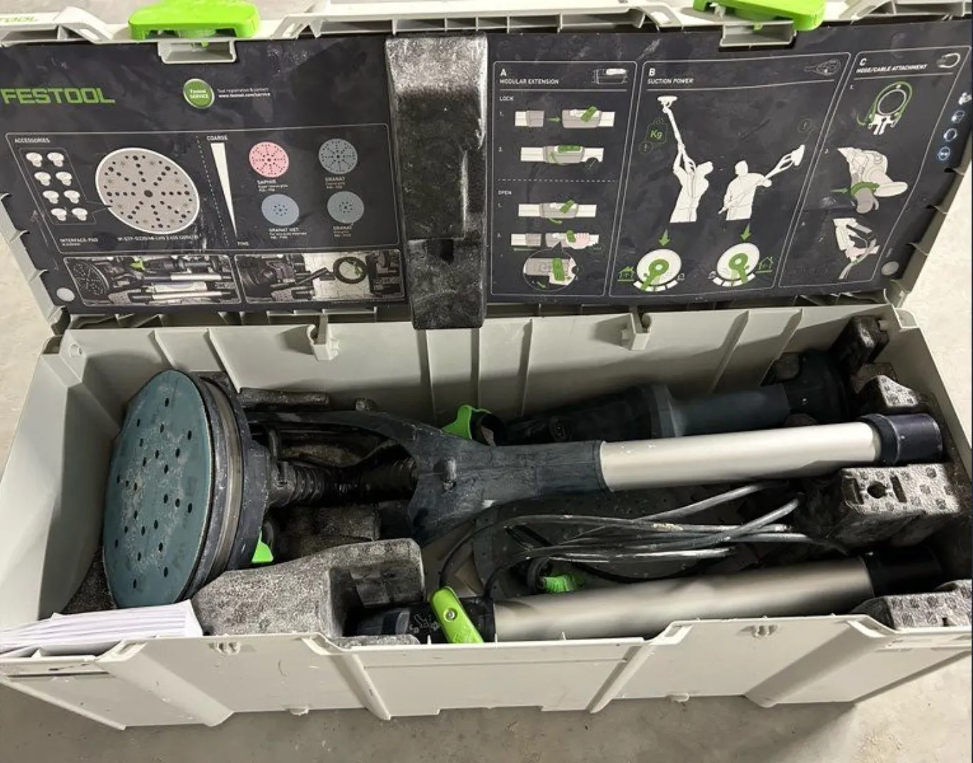 Ponceuse girafe festool planex