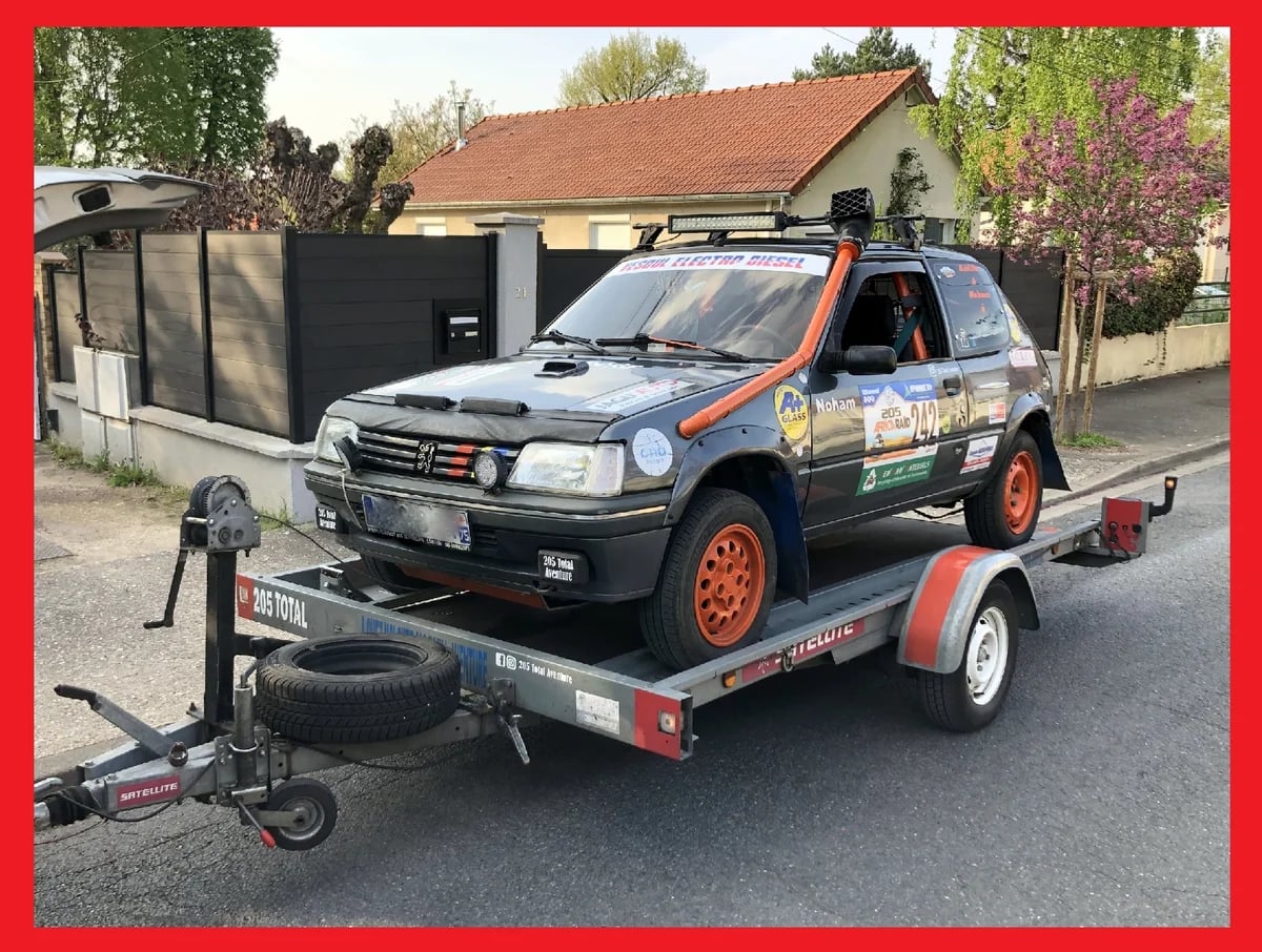 LOCATION ou REMORQUAGE - Remorque porte-voiture simple essieu PTAC 1300kg