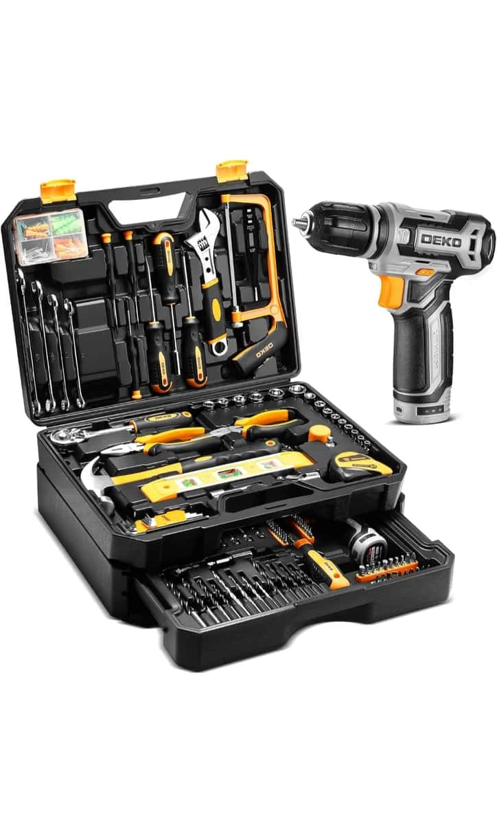 🔧 Location : Caisse à outils complète DEKO avec perceuse-visseuse sans fil