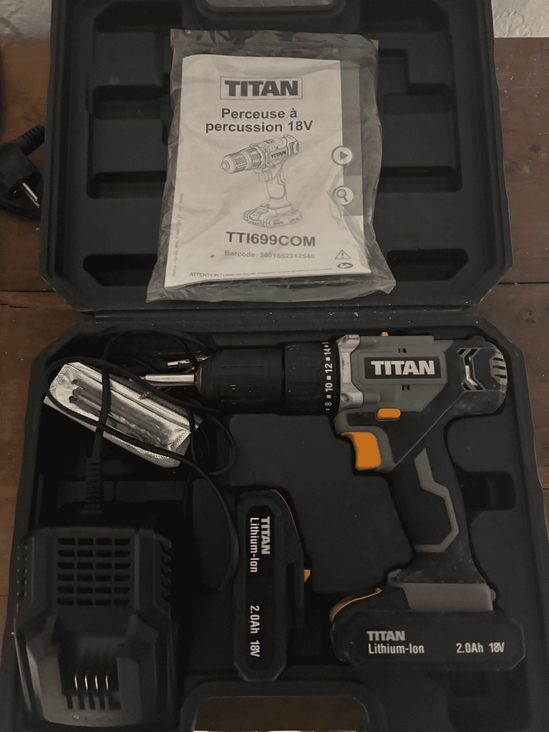 Perceuse visseuse sans fil Titan