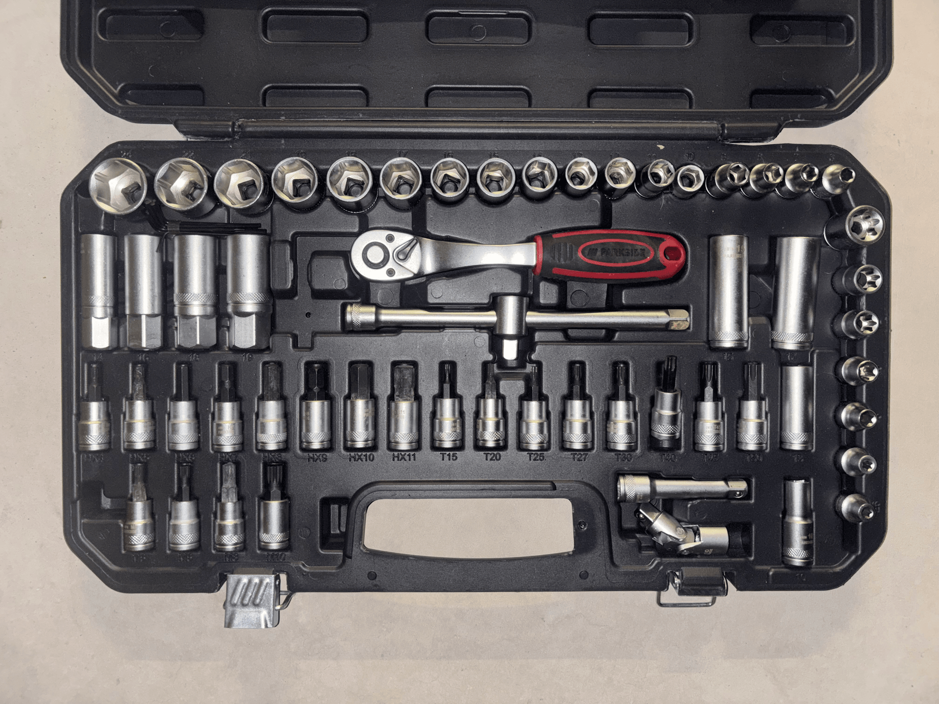 Jeu de douilles et clés à cliquet PARKSIDE