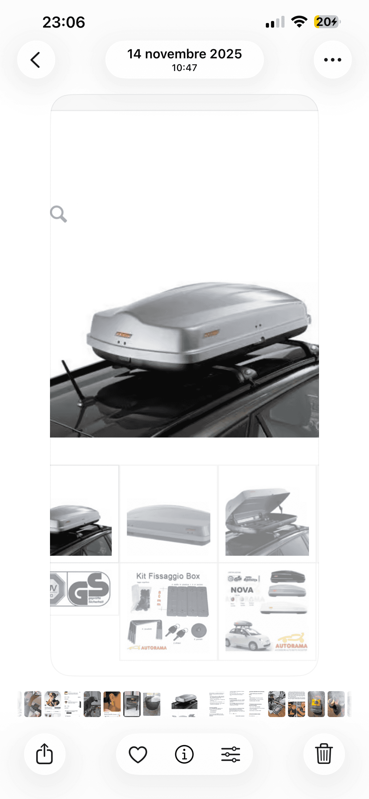 Loue coffre de toit 460L