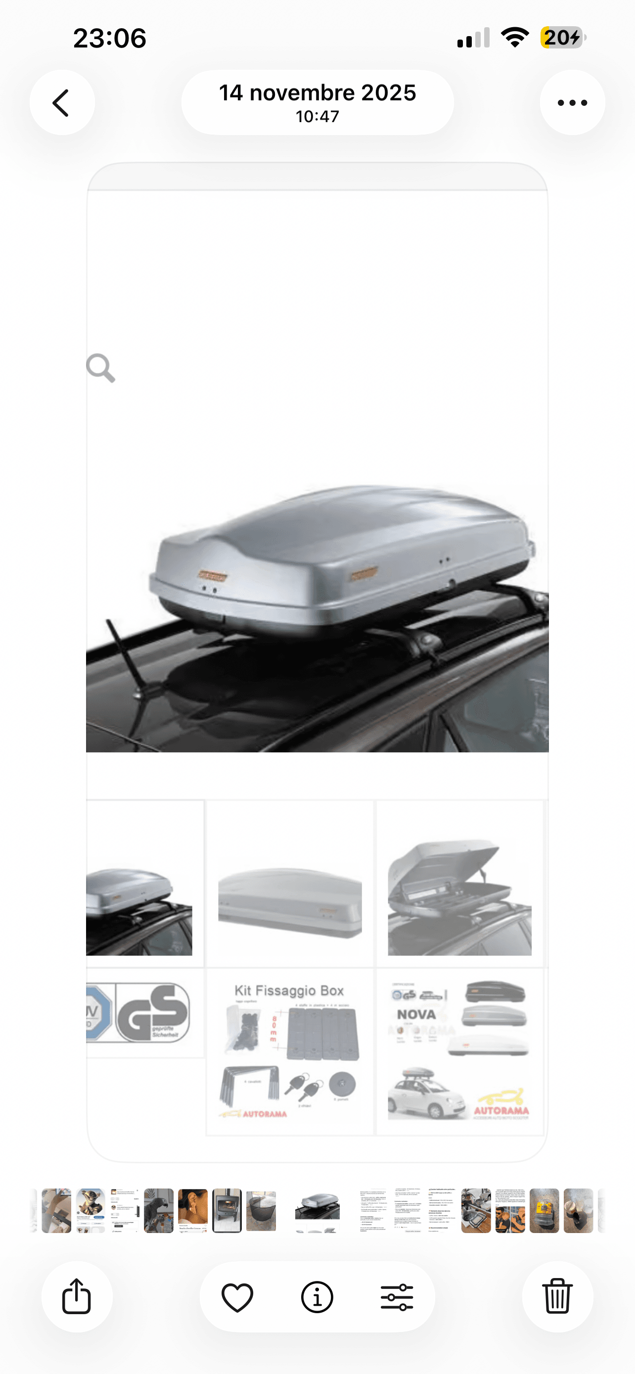 Loue coffre de toit 460L