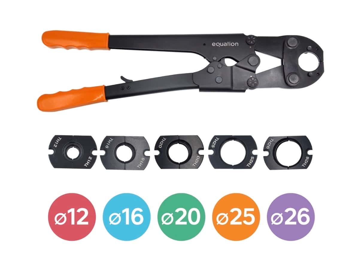 Pince à sertir pour PER et multicouche D12 16 20 25 26