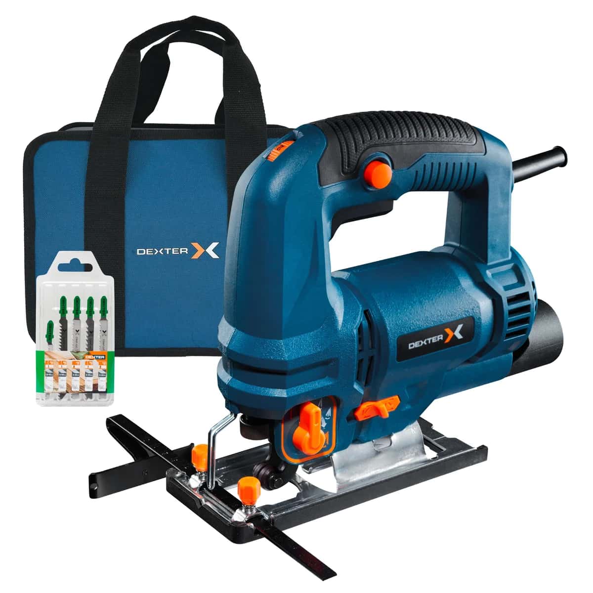 Scie sauteuse filaire DEXTER 750 W avec 5 lames à louer entre particuliers