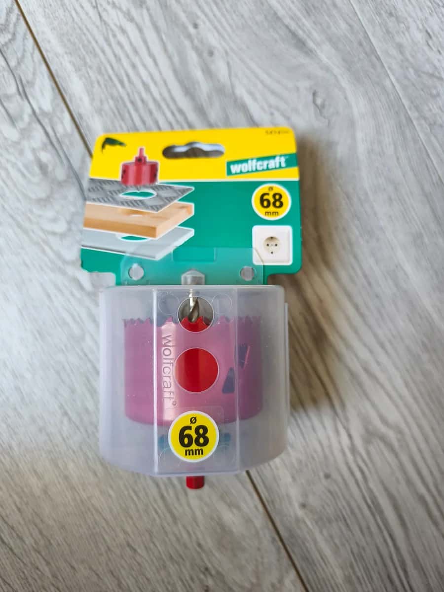 Scie cloche bois/plastique/métal/plâtre wolfcraft diam.68mm