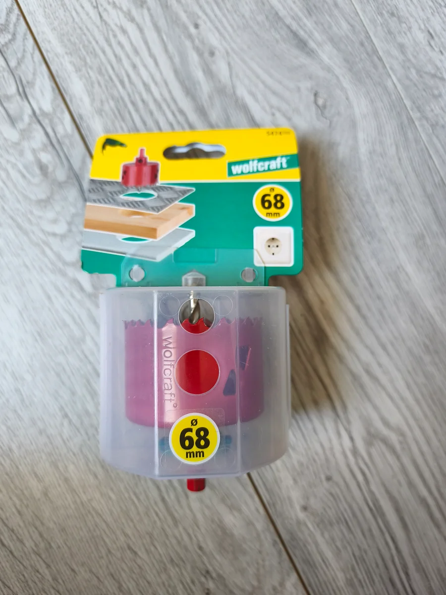 Scie cloche bois/plastique/métal/plâtre wolfcraft diam.68mm