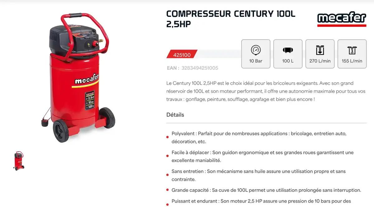 Compresseur à air