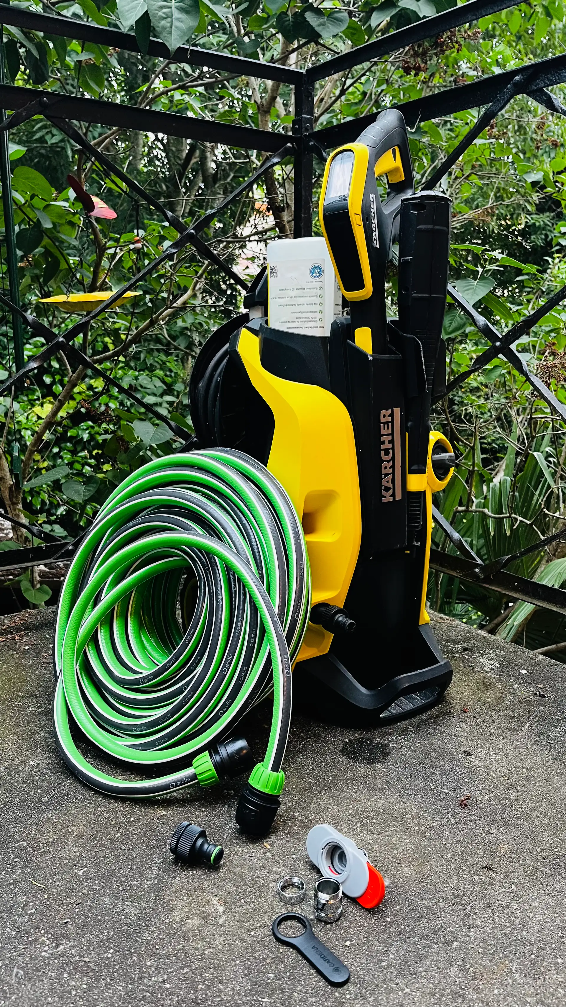 Location nettoyeur haute pression (Karcher K5) + INCLUS: Tuyau, embouts et 500ml de détergent karche