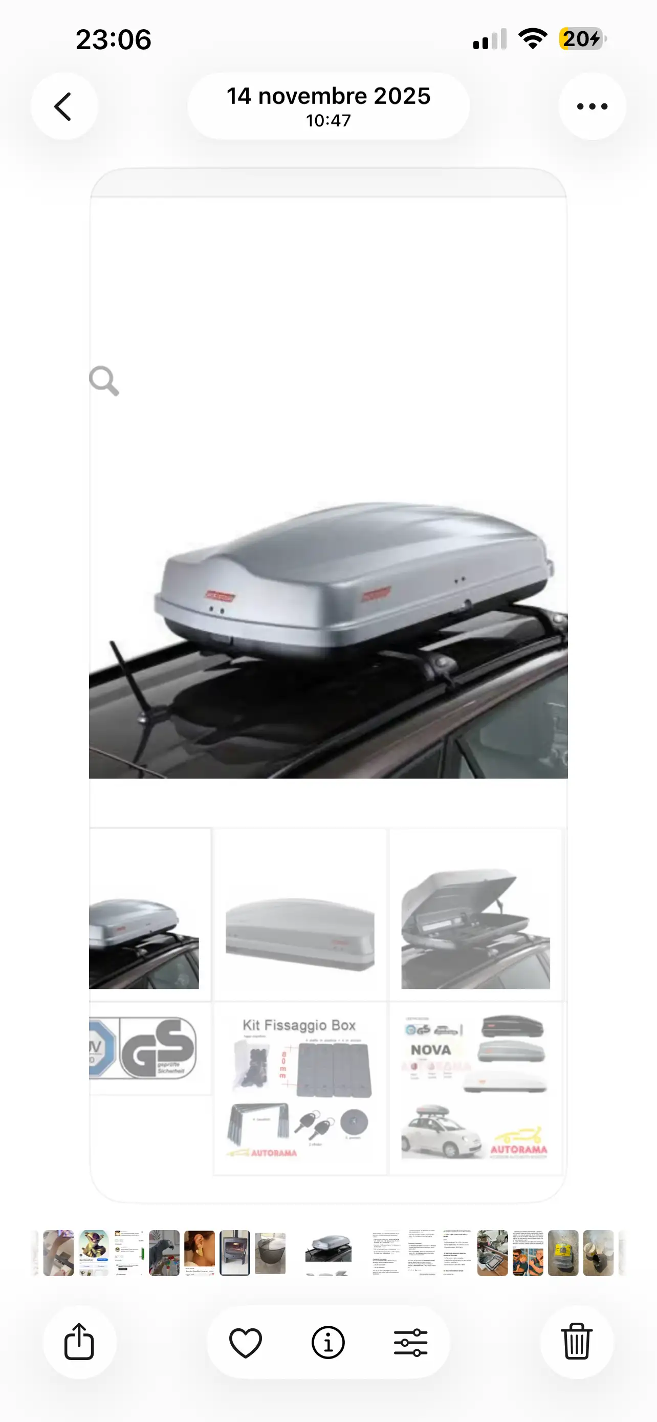 Loue coffre de toit 460L