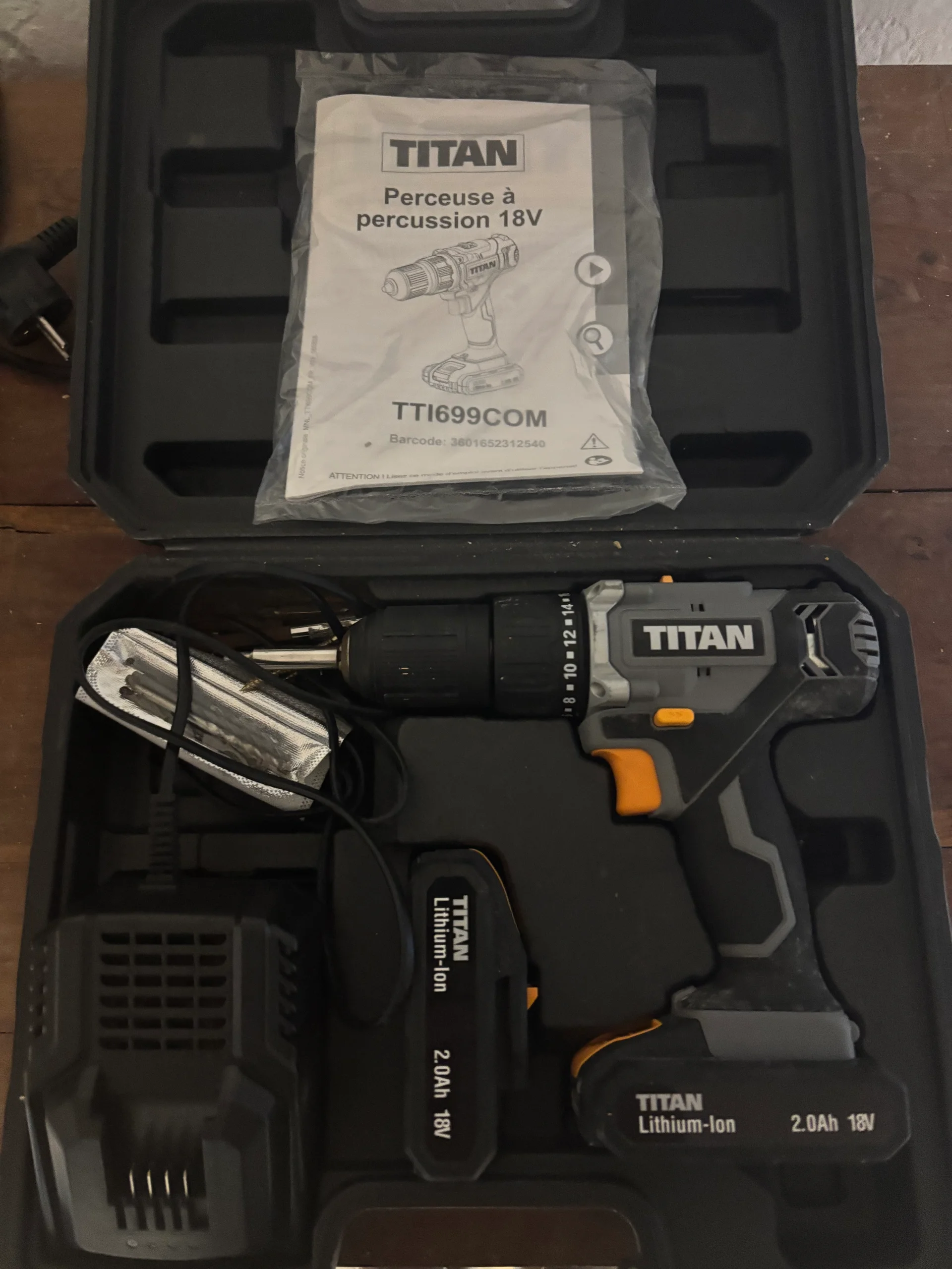 Perceuse visseuse sans fil Titan