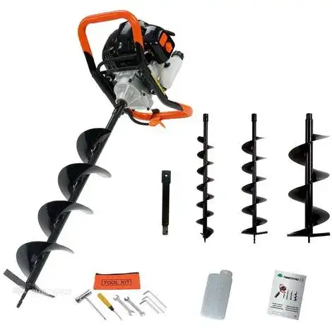 Tarière thermique de 52 cm3 livrée avec 3 mèches